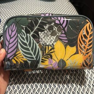 Vera Bradley clear cosmetic bag.